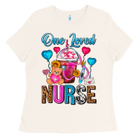 Bone One Loved Nurse Valentines Day Frappe Coffee Ladies Tee - FaDigitalArtStudio