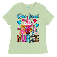 Matcha One Loved Nurse Valentines Day Frappe Coffee Ladies Tee - FaDigitalArtStudio