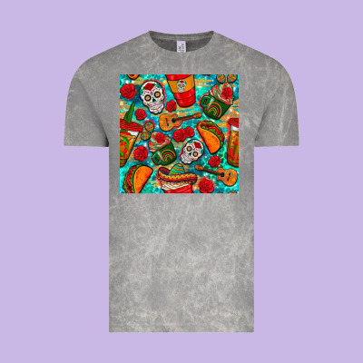 Hispanic Heritage Month Coffee Cups And Taco With Glitter And Leopard  Vintage Tee Designed By Bundleandbundleshop