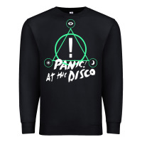 Black PANIC! AT THE DISCO Premium Sweatshirt - linhVisuals