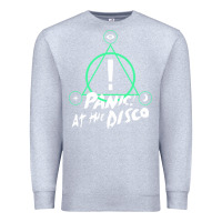 Heather Grey PANIC! AT THE DISCO Premium Sweatshirt - linhVisuals