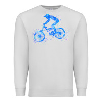 Dove Grey downhill mountain bike t  shirt downhill mountain bike jump blue water Premium Sweatshirt - linhVisuals