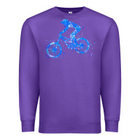 Purple downhill mountain bike t  shirt downhill mountain bike jump blue water Premium Sweatshirt - linhVisuals