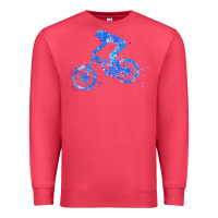 Cardinal downhill mountain bike t  shirt downhill mountain bike jump blue water Premium Sweatshirt - linhVisuals
