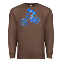 Chestnut downhill mountain bike t  shirt downhill mountain bike jump blue water Premium Sweatshirt - linhVisuals