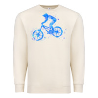 Sandshell downhill mountain bike t  shirt downhill mountain bike jump blue water Premium Sweatshirt - linhVisuals