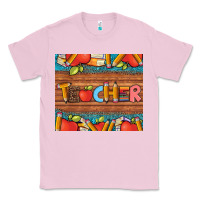 Bubblegum Pink teacher and pens apples books leopard and tooled leather tumbler Classic Tee - Artiststas