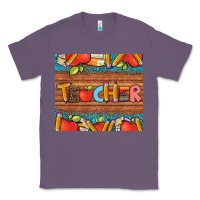 Lavender teacher and pens apples books leopard and tooled leather tumbler Classic Tee - Artiststas