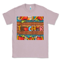 Lilac teacher and pens apples books leopard and tooled leather tumbler Classic Tee - Artiststas
