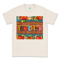 Natural teacher and pens apples books leopard and tooled leather tumbler Classic Tee - Artiststas