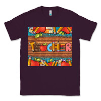 Plum teacher and pens apples books leopard and tooled leather tumbler Classic Tee - Artiststas