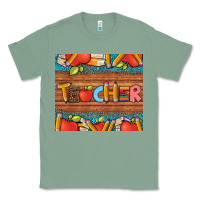 Sage teacher and pens apples books leopard and tooled leather tumbler Classic Tee - Artiststas