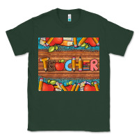 Sports Green teacher and pens apples books leopard and tooled leather tumbler Classic Tee - Artiststas
