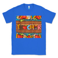 True Royal teacher and pens apples books leopard and tooled leather tumbler Classic Tee - Artiststas