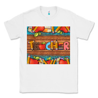 White teacher and pens apples books leopard and tooled leather tumbler Classic Tee - Artiststas