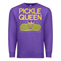 Purple are you the pickle queen womens funny pickle gifts premium t shirt Premium Sweatshirt - linhVisuals