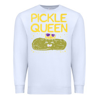 White are you the pickle queen womens funny pickle gifts premium t shirt Premium Sweatshirt - linhVisuals