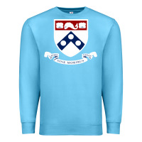 Ocean Blue upenn shield with banner Premium Sweatshirt - linhVisuals