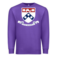 Purple upenn shield with banner Premium Sweatshirt - linhVisuals