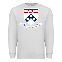 Dove Grey upenn shield with banner Premium Sweatshirt - linhVisuals