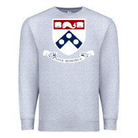 Heather Grey upenn shield with banner Premium Sweatshirt - linhVisuals