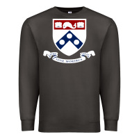 Smoke upenn shield with banner Premium Sweatshirt - linhVisuals
