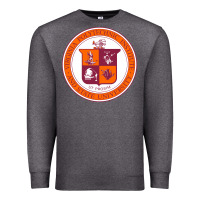 Charcoal Heather virginia tech seal Premium Sweatshirt - linhVisuals