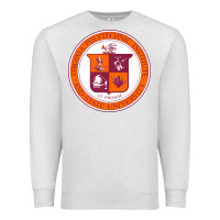 Oatmeal Heather virginia tech seal Premium Sweatshirt - linhVisuals