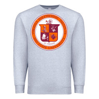 Heather Grey virginia tech seal Premium Sweatshirt - linhVisuals