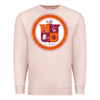Pale Pink virginia tech seal Premium Sweatshirt - linhVisuals