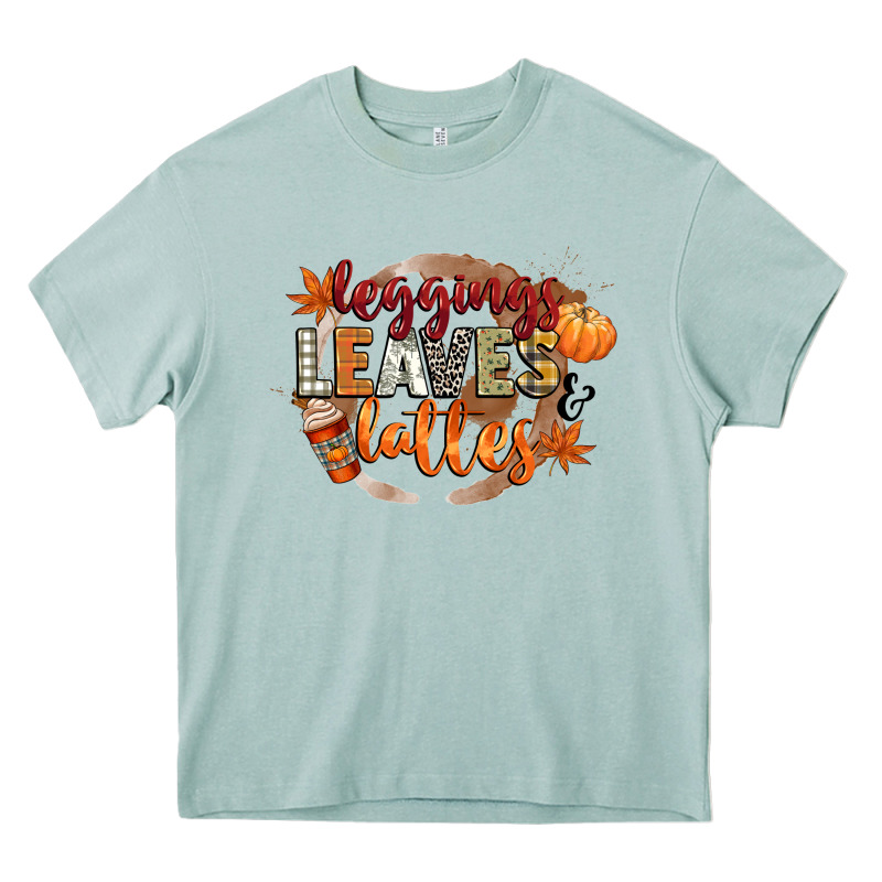 Leaves And Lattes Heavy Core Tee by CowGirlArtShop | Teevron