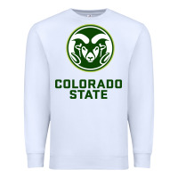 White colorado state rams Premium Sweatshirt - linhVisuals