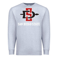 Heather Grey san diego state aztecs Premium Sweatshirt - linhVisuals