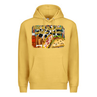 Antique Gold feed me street food and tell me im pretty Premium Hoodie - RacoonDesign