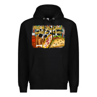 Black feed me street food and tell me im pretty Premium Hoodie - RacoonDesign