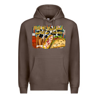 Coffee feed me street food and tell me im pretty Premium Hoodie - RacoonDesign