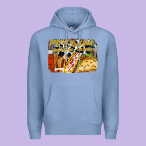 Feed Me Street Food And Tell Me Im Pretty Premium Hoodie Designed By Racoondesign