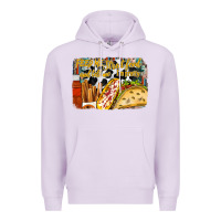 Lilac feed me street food and tell me im pretty Premium Hoodie - RacoonDesign