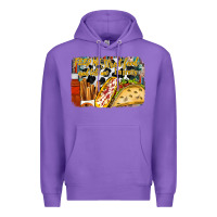 Purple feed me street food and tell me im pretty Premium Hoodie - RacoonDesign