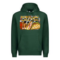 Sports Green feed me street food and tell me im pretty Premium Hoodie - RacoonDesign