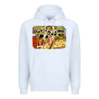 White feed me street food and tell me im pretty Premium Hoodie - RacoonDesign
