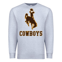 Heather Grey university of wyoming cowboys Premium Sweatshirt - linhVisuals