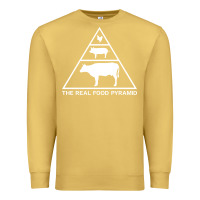 Antique Gold the real food pyramid carnivore Premium Sweatshirt - linhVisuals