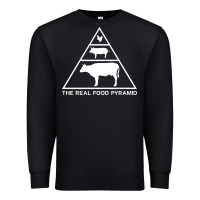 Black the real food pyramid carnivore Premium Sweatshirt - linhVisuals