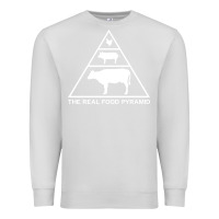 Dove Grey the real food pyramid carnivore Premium Sweatshirt - linhVisuals
