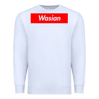White wasian Premium Sweatshirt - linhVisuals