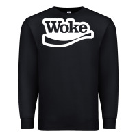 Black Woke Premium Sweatshirt - linhVisuals