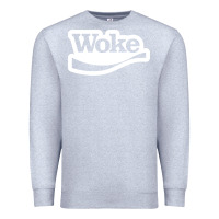 Heather Grey Woke Premium Sweatshirt - linhVisuals