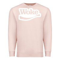 Pale Pink Woke Premium Sweatshirt - linhVisuals