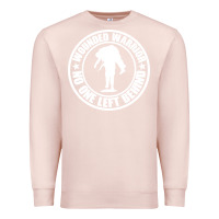 Pale Pink Wounded Warrior No One Left Behind War Veteran Premium Sweatshirt - linhVisuals